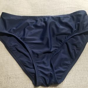 Ellen Tracy navy blue bikini bottoms size 6